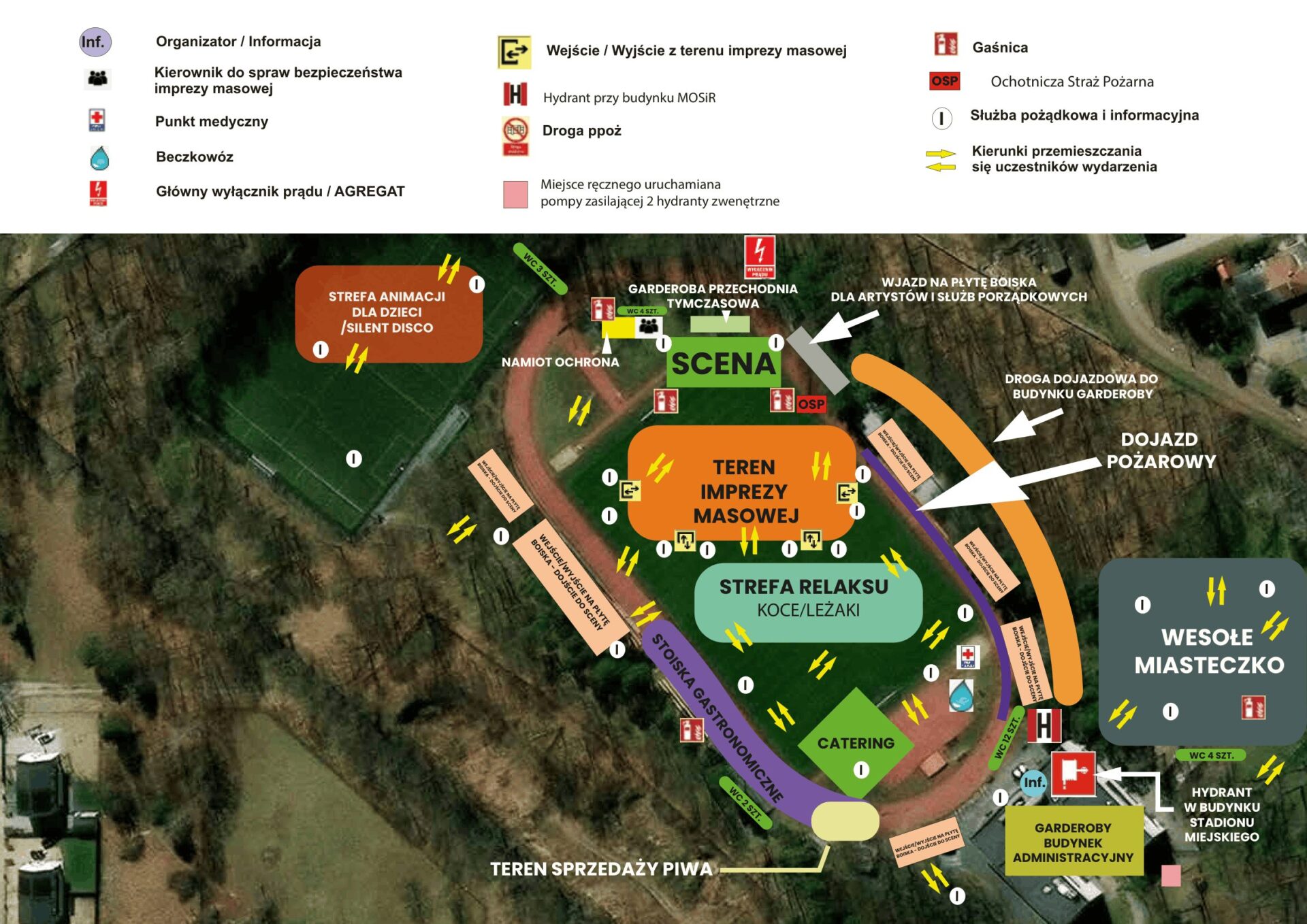 Mapa Stadionu